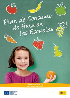 cartel Plan fruta escuelas