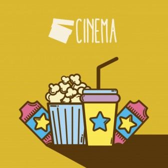 cine dibujos animados elementos cine concepto dibujos animados lindo 24640 7597
